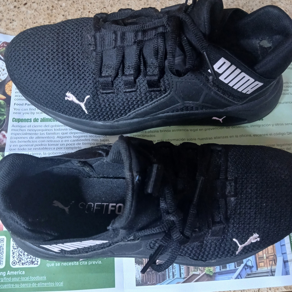 Puma Black Athletic Sneakers